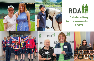 A collage of images with the RDA logo next to the title, 'Celebrating Achievements in 2023'.
