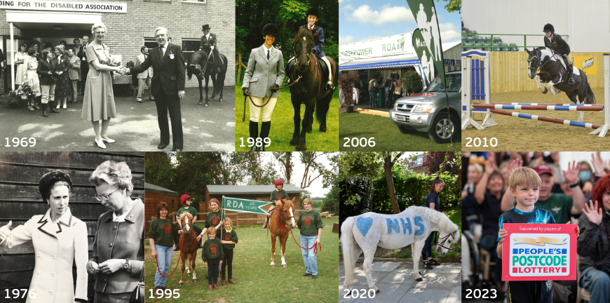 55 Years of RDA, timeline of photos from 1969 to 2023