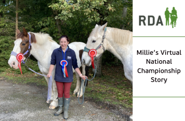 Millie and holding two RDA horses