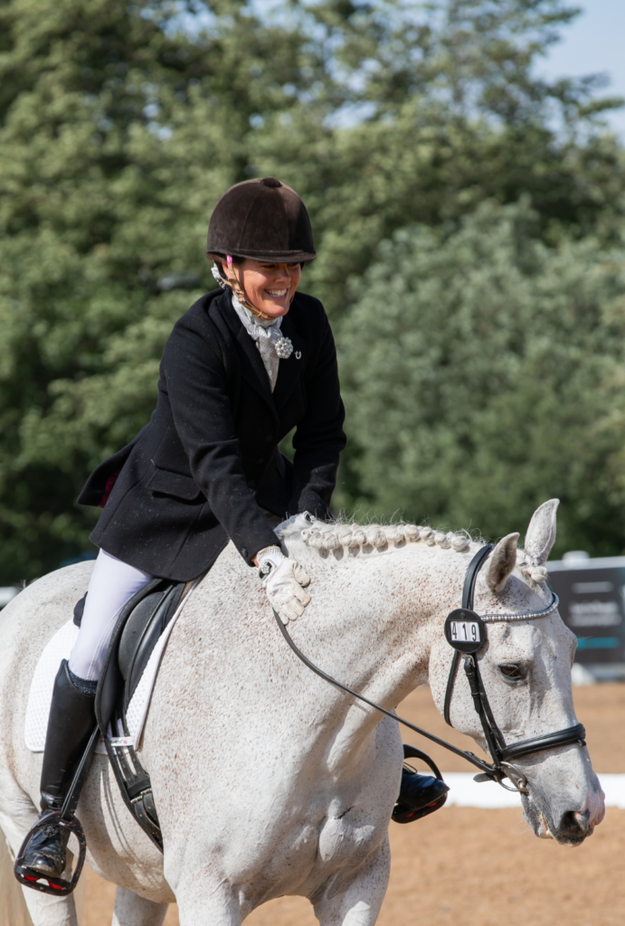 dressage rider and horse