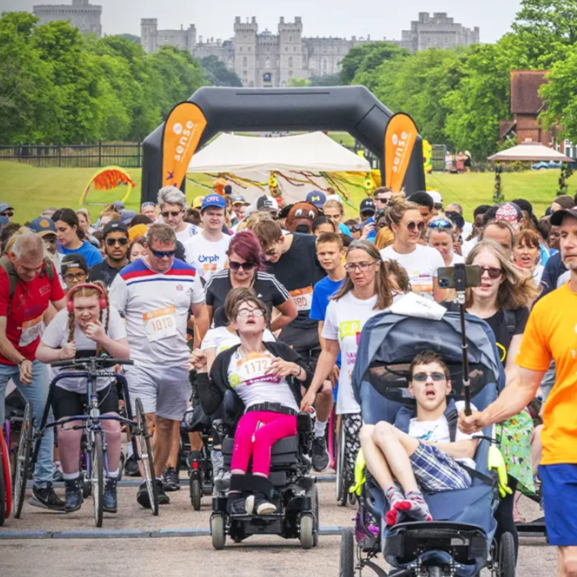 image of Parallel Windsor event with participants taking part in the challenge