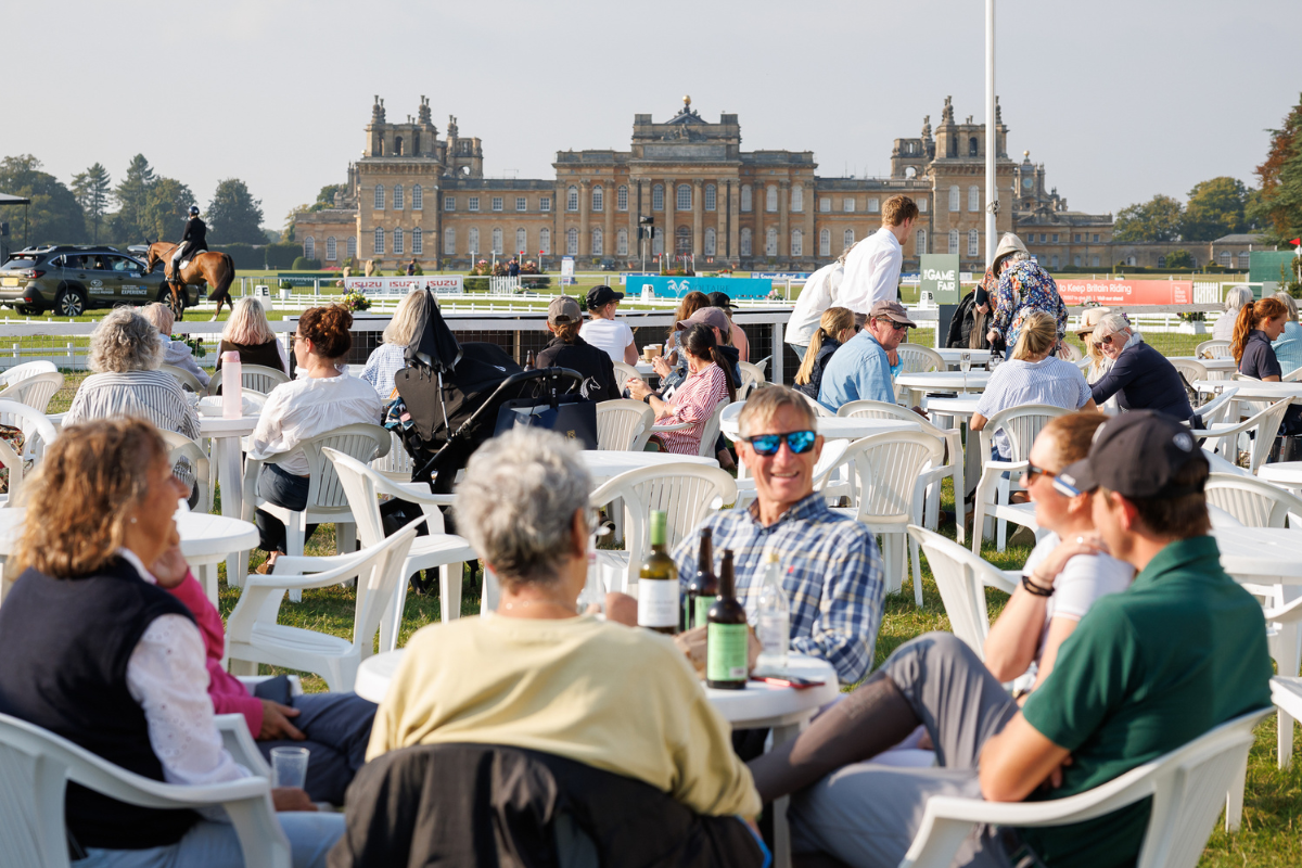 Image of visitors enjoying Blenheim horse trials