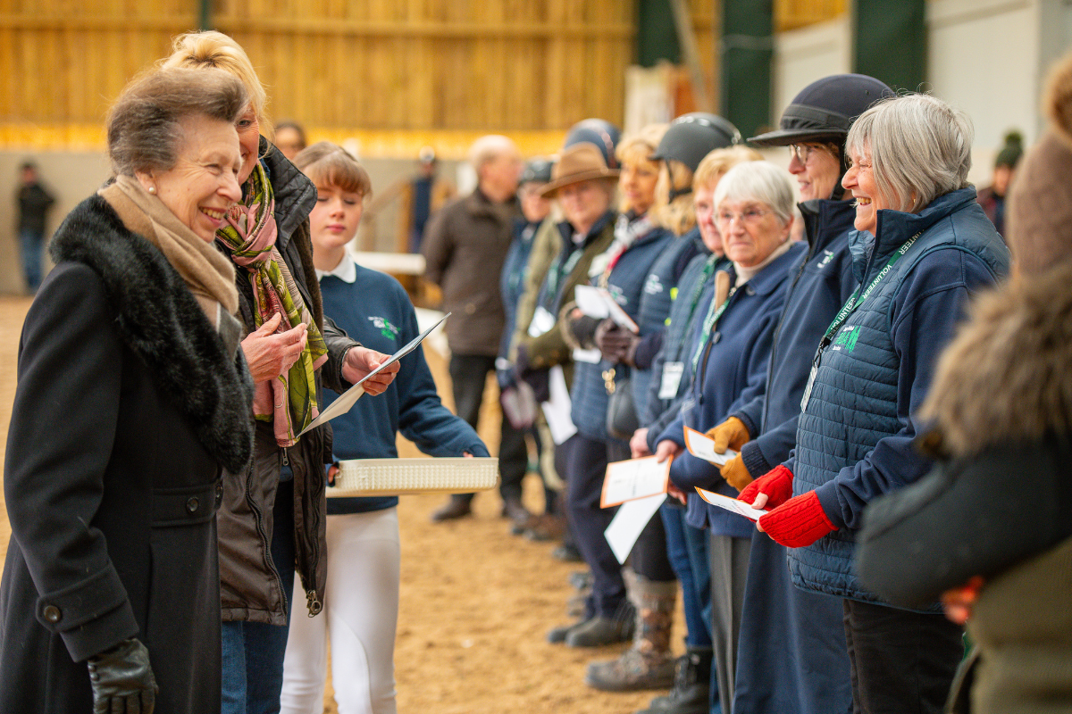 image of HRH greeting volunteers