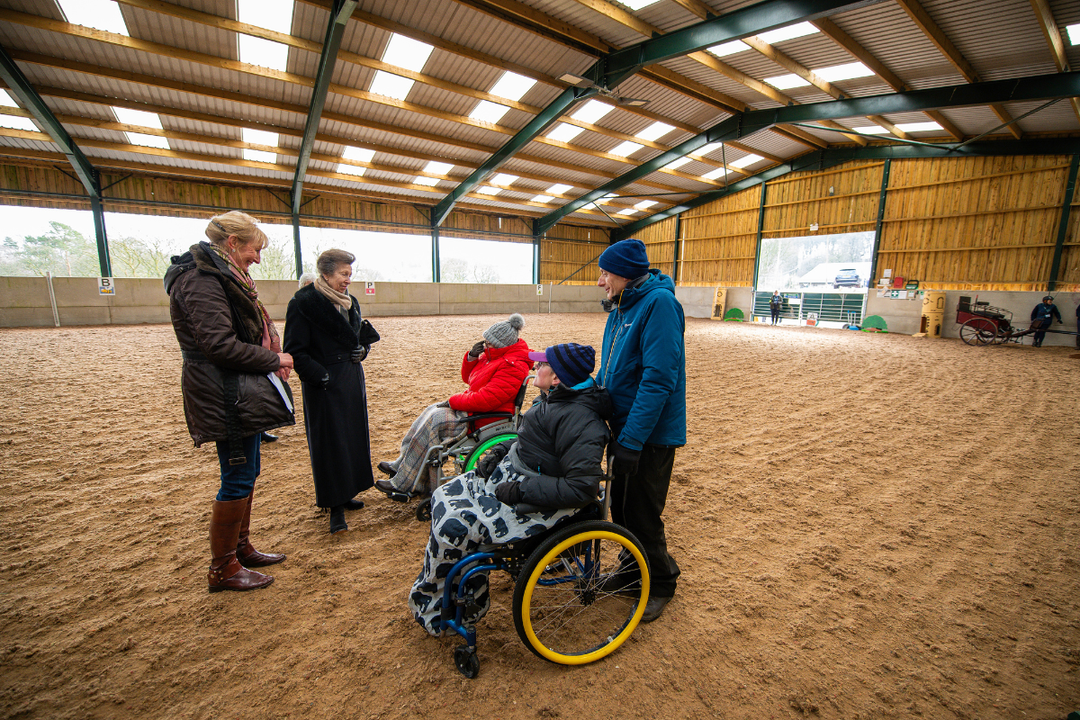 HRH chatting with a participants